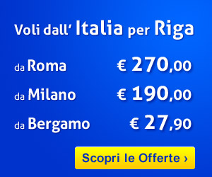 Voli dall'Italia per Riga